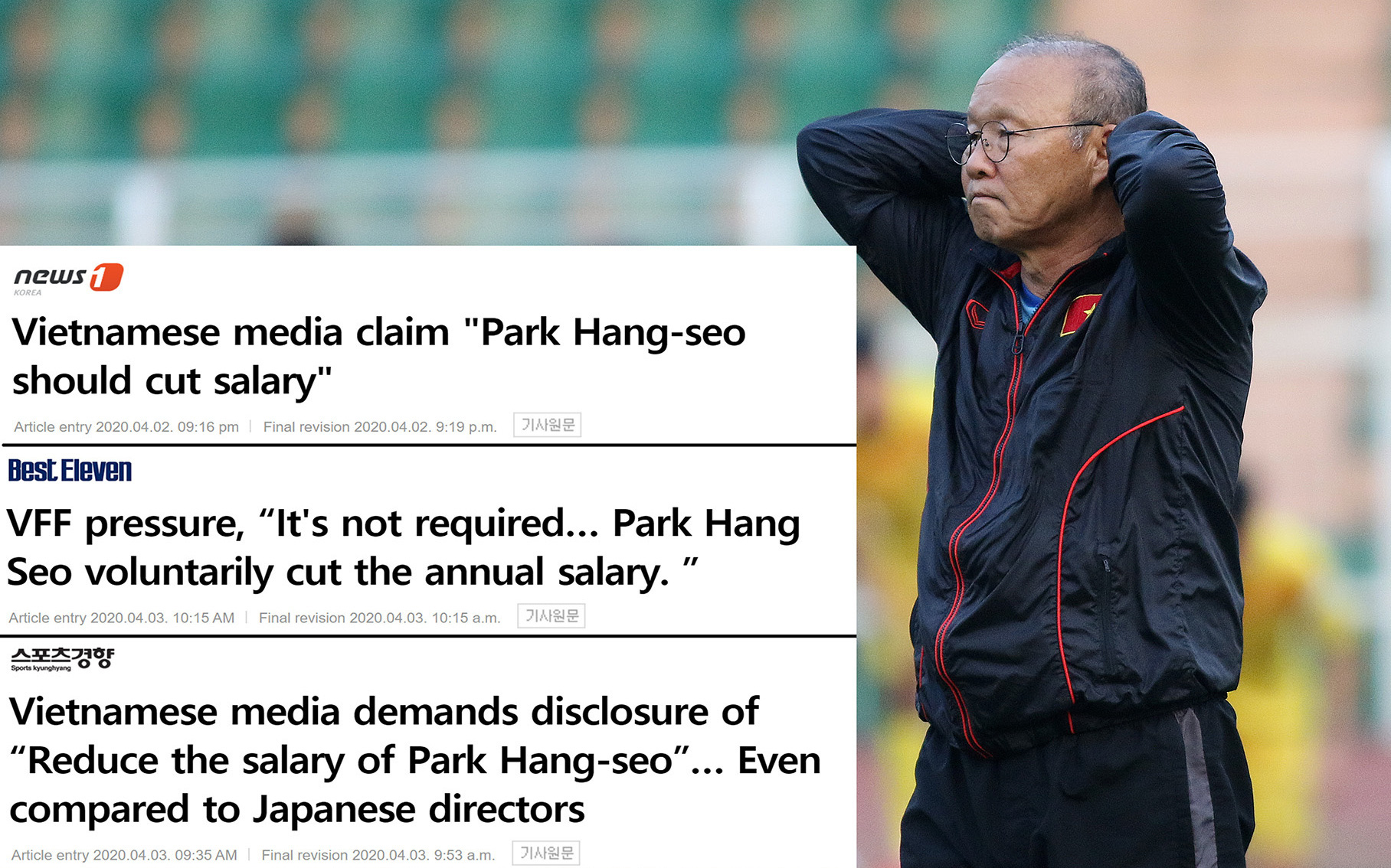 Báo Hàn: &quot;Không công bằng khi HLV Park Hang-seo đã quyên góp nhưng vẫn bị nhắc giảm lương&quot;