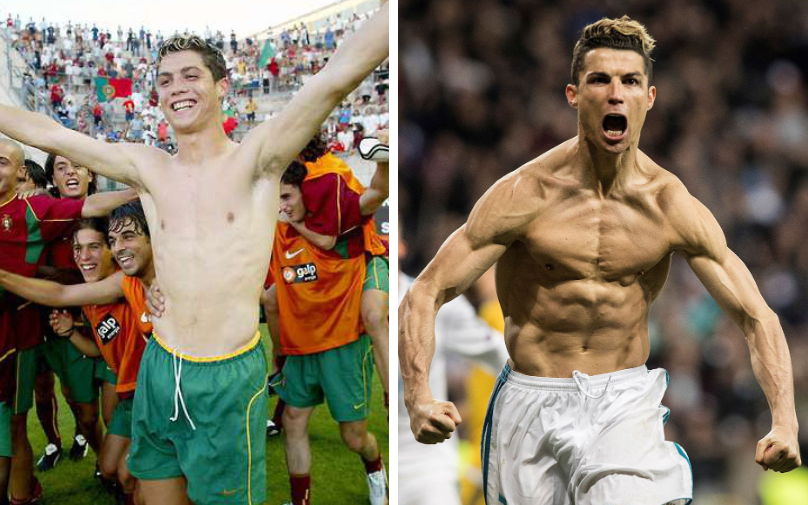 Choáng với body cùng phong cách thời trang &quot;khó đỡ&quot; của Ronaldo thuở đôi mươi, hóa ra để có vẻ hút hồn hiện tại là cả một hành trình phi thường