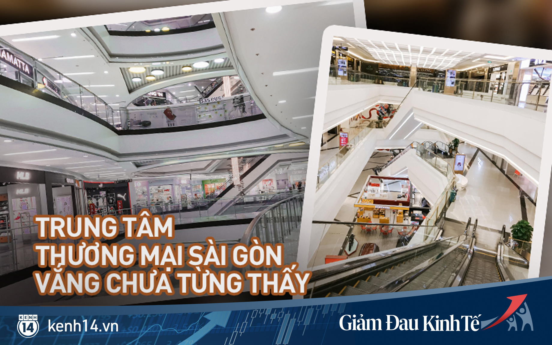 Cảnh tượng vắng chưa từng thấy tại loạt trung tâm thương mại đình đám nhất Sài Gòn, số người ra vào chỉ đếm trên đầu ngón tay