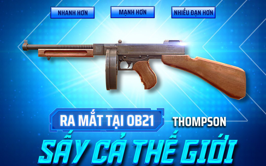 Free Fire: Chi tiết về Thomson - &quot;ông vua&quot; mới của dòng súng tiểu liên (SMG) sẽ có mặt trong bản cập nhật OB21