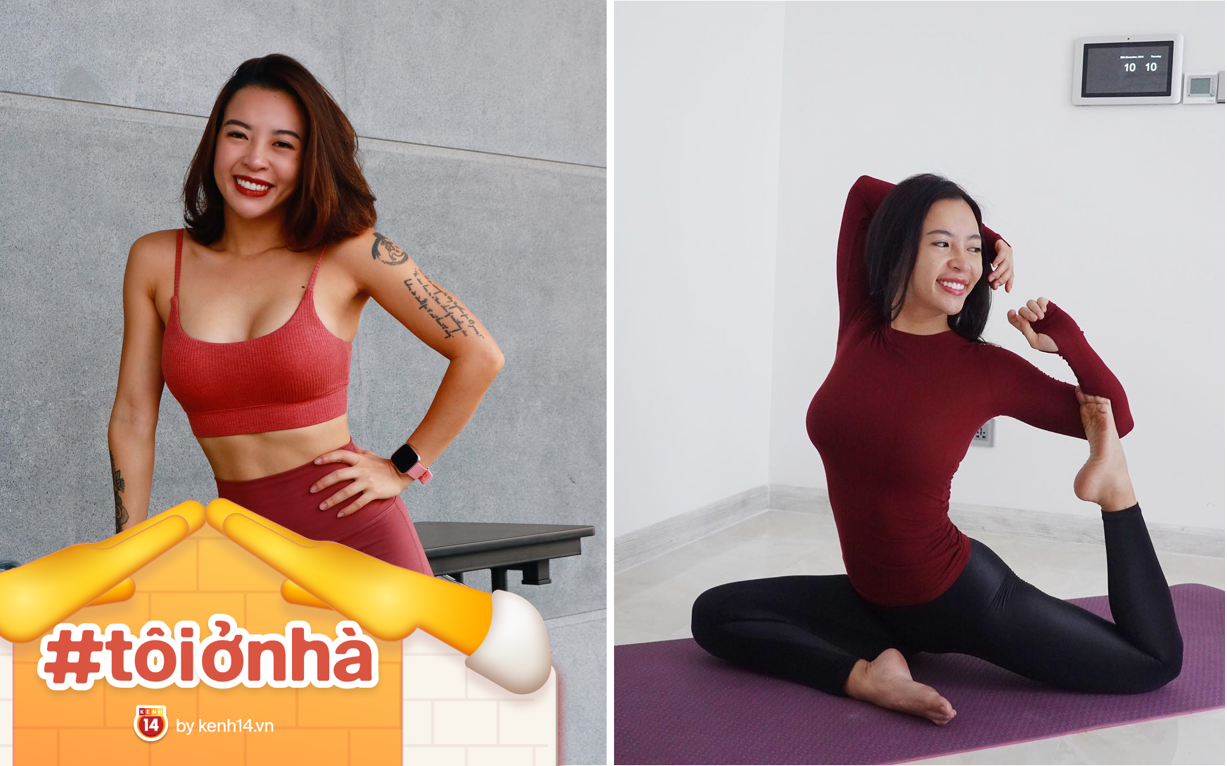 Hana Giang Anh chia sẻ về việc tập luyện tại nhà: 