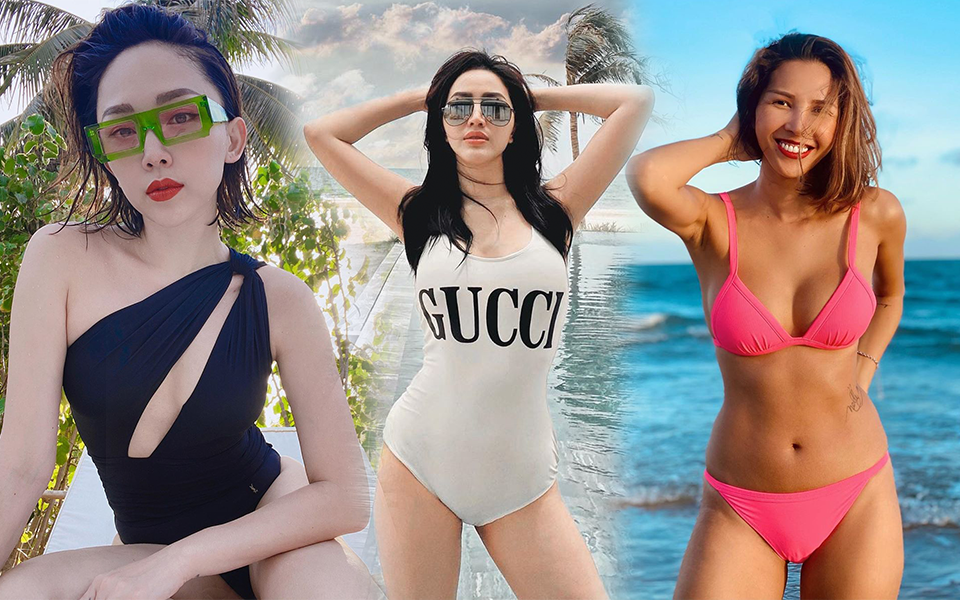 Mới đầu hè, nhiều sao Vbiz đã vi vu khắp Việt Nam, hot nhất là loạt ảnh bikini trên biển của các mỹ nhân