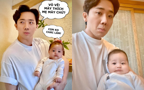 Cháu gái Trấn Thành chuẩn tiềm năng diễn viên nhí tương lai, mới 2 tháng tuổi đã biểu cảm gương mặt chẳng kém gì bác!