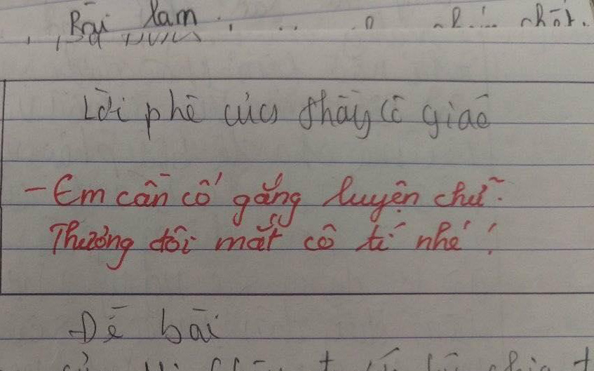 Chết cười với loạt lời phê bá đạo của giáo viên: Dễ thương 3 phần thì “cà khịa” đến 7 phần