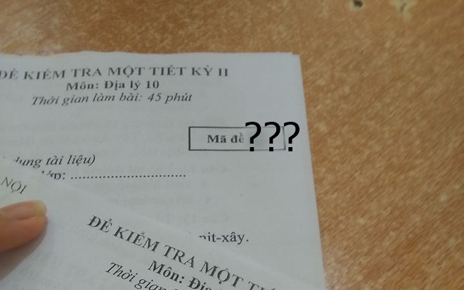 Đề thi được giáo viên nâng lên trình vô cực khi toàn ký hiệu lạ hết hiểu nổi: Tìm được đứa cùng đề cũng hết thời gian!