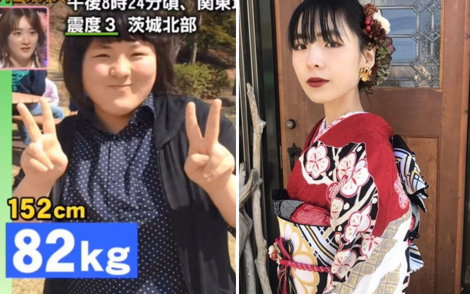 Cú giảm cân lột xác gây choáng nặng của nữ sinh Nhật Bản: quyết giảm từ 82kg xuống 42kg để tỏ tình với 