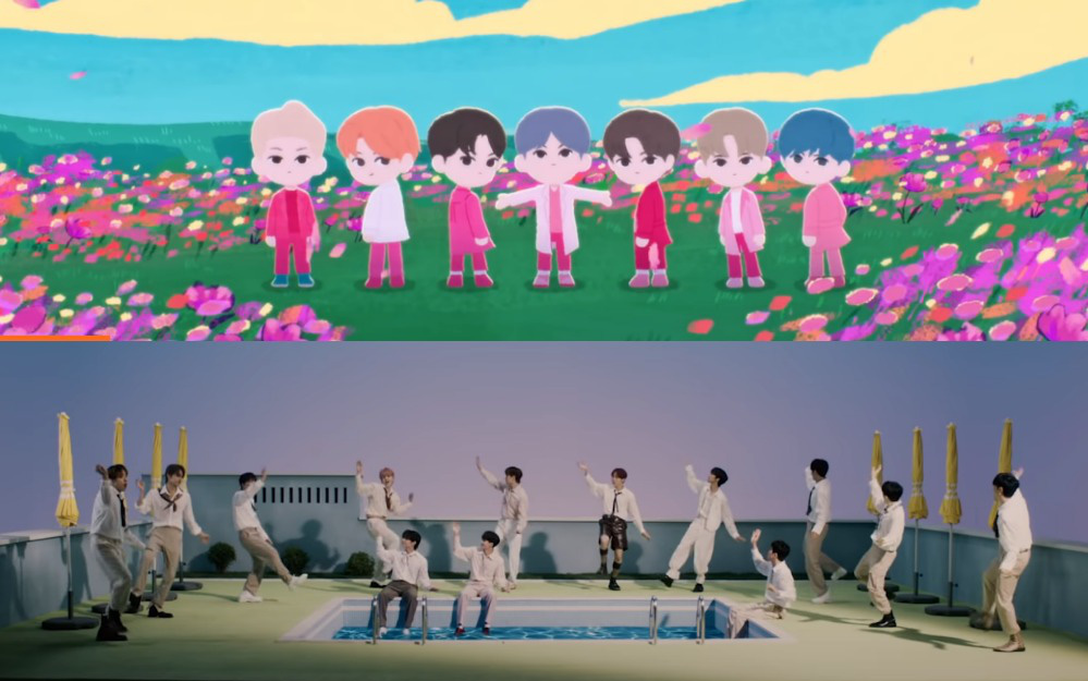 Big Hit &quot;đánh úp&quot; 2 MV cùng lúc: BTS dễ thương với MV hoạt hình kỉ niệm 7 năm ra mắt, SEVENTEEN đầy năng lượng trước khi tung album mới