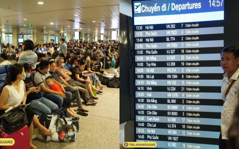 Hàng loạt chuyến bay bị delay sau khi máy bay Vietjet hạ cánh lệch đường băng, hành khách vật vờ chờ đợi ở Tân Sơn Nhất