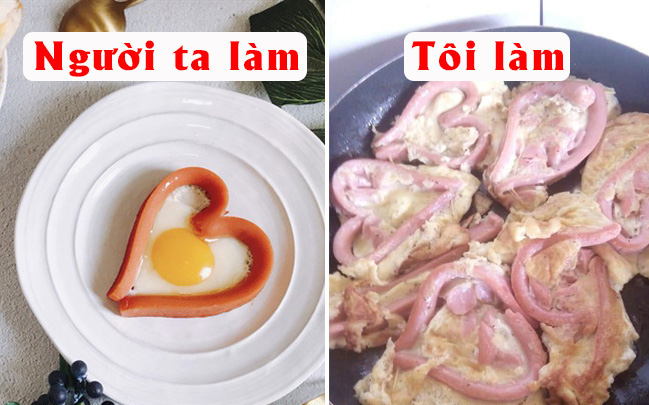 Học làm trứng rán tình yêu mà &quot;toang hoác&quot;: cư dân mạng chỉ ngay ra lỗi to đùng trong cách làm của cô gái