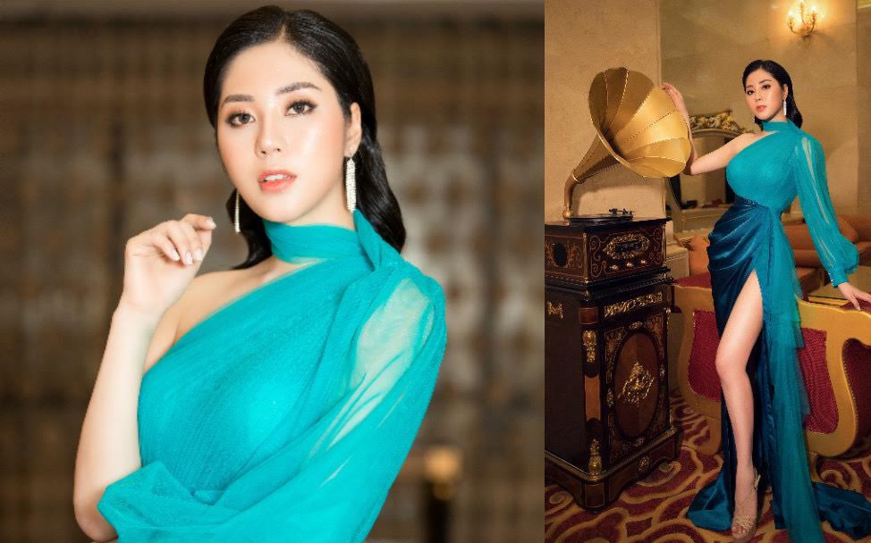 Hoa hậu Tô Diệp Hà gợi cảm ghi hình quảng bá Hoa khôi Nghệ thuật châu Á 2021