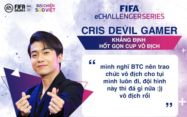 Cris Devil Gamer gáy cực khét dù phải đối đầu toàn cao thủ FIFA Online 4, Văn Toàn tuyên bố &quot;làm gỏi&quot; đàn em Tiến Linh!