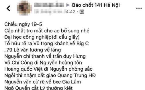 Công an Hà Nội xử lý một trường hợp báo "chốt" tổ công tác 141 trên Facebook