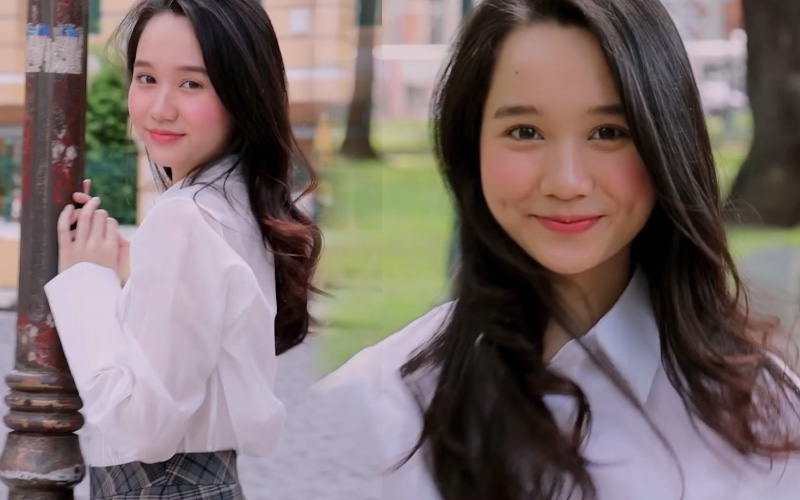 Netizen thả tim ầm ầm trước đoạn video Trúc Anh &quot;Mắt Biếc&quot; cười ngẩn ngơ: Uống nhầm một ánh mắt, cơn say theo cả đời