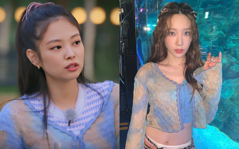 Bất ngờ chưa: Cùng diện áo bình dân, Jennie mix đồ kín bưng "thua đẹp" đàn chị Taeyeon ở khoản sexy
