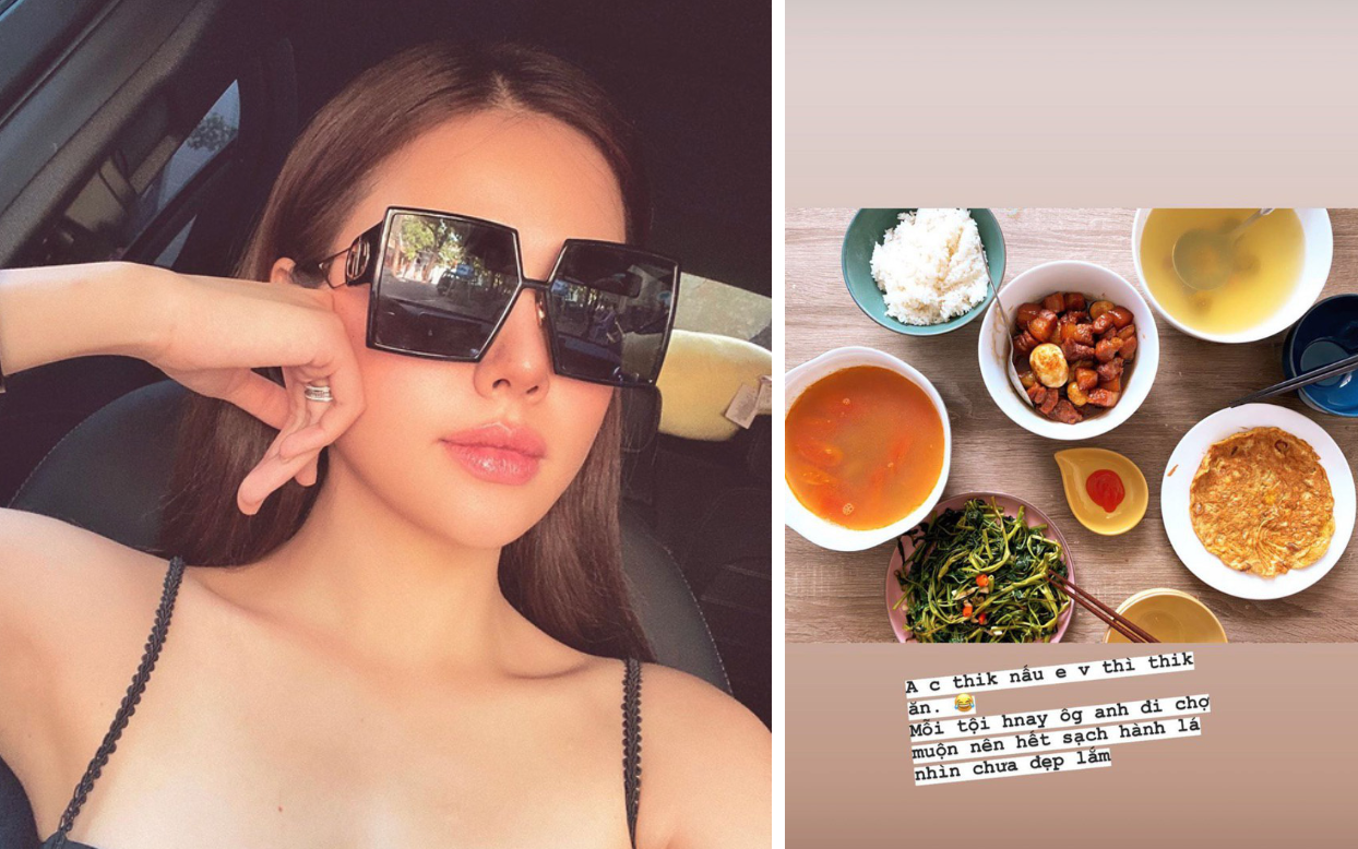 Phanh Lee tiết lộ bữa cơm giản dị với chồng đại gia, quan trọng là anh chồng nấu hết cơ