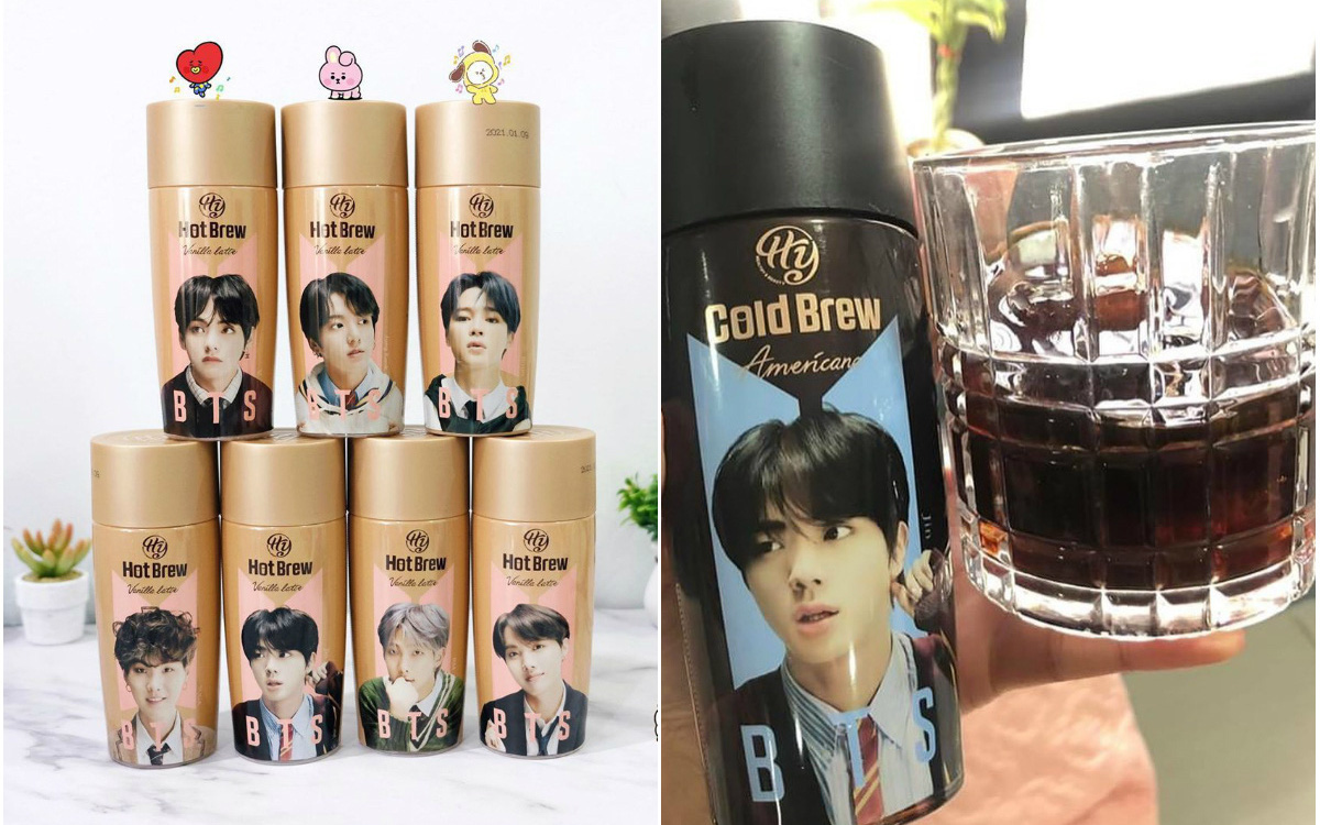 Giờ mới biết có hẳn bình cafe “cộp mác” các thành viên BTS được bán trên toàn cầu, hàng xách tay tại Việt Nam có giá siêu rẻ