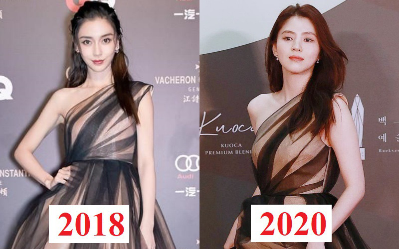 Tỏa sáng như nữ thần tại Baeksang 2020 nhưng ai ngờ &quot;tiểu tam hot nhất màn ảnh Hàn&quot; diện lại váy cũ Angela Baby từng mặc từ 2 năm trước