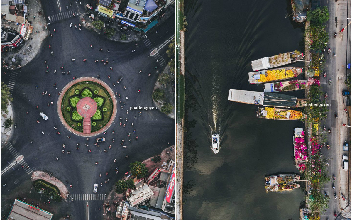 Không tin vào mắt mình trước bộ ảnh chụp Sài Gòn từ trên cao đang “gây bão” MXH: Xem hình, bạn đoán được đúng tên bao nhiêu địa điểm?