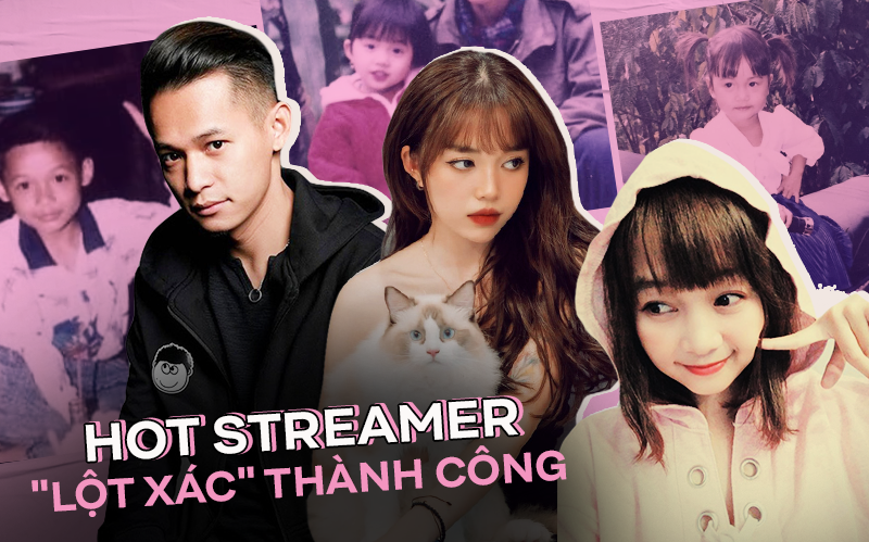 Soi ảnh &quot;khi xưa ta bé&quot; của các hot streamer: Người đẹp xuất sắc từ bé, kẻ lột xác đến &quot;ba má nhận không ra&quot;