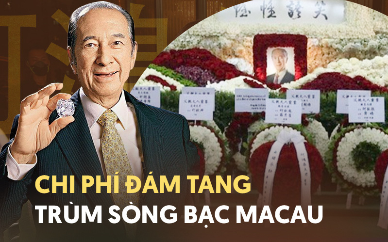 Hé lộ chi phí đám tang siêu xa xỉ trùm sòng bạc Macau: Tổng 210 tỷ, quan tài gỗ quý cả chục tỷ, hoa trang trí quá cầu kỳ