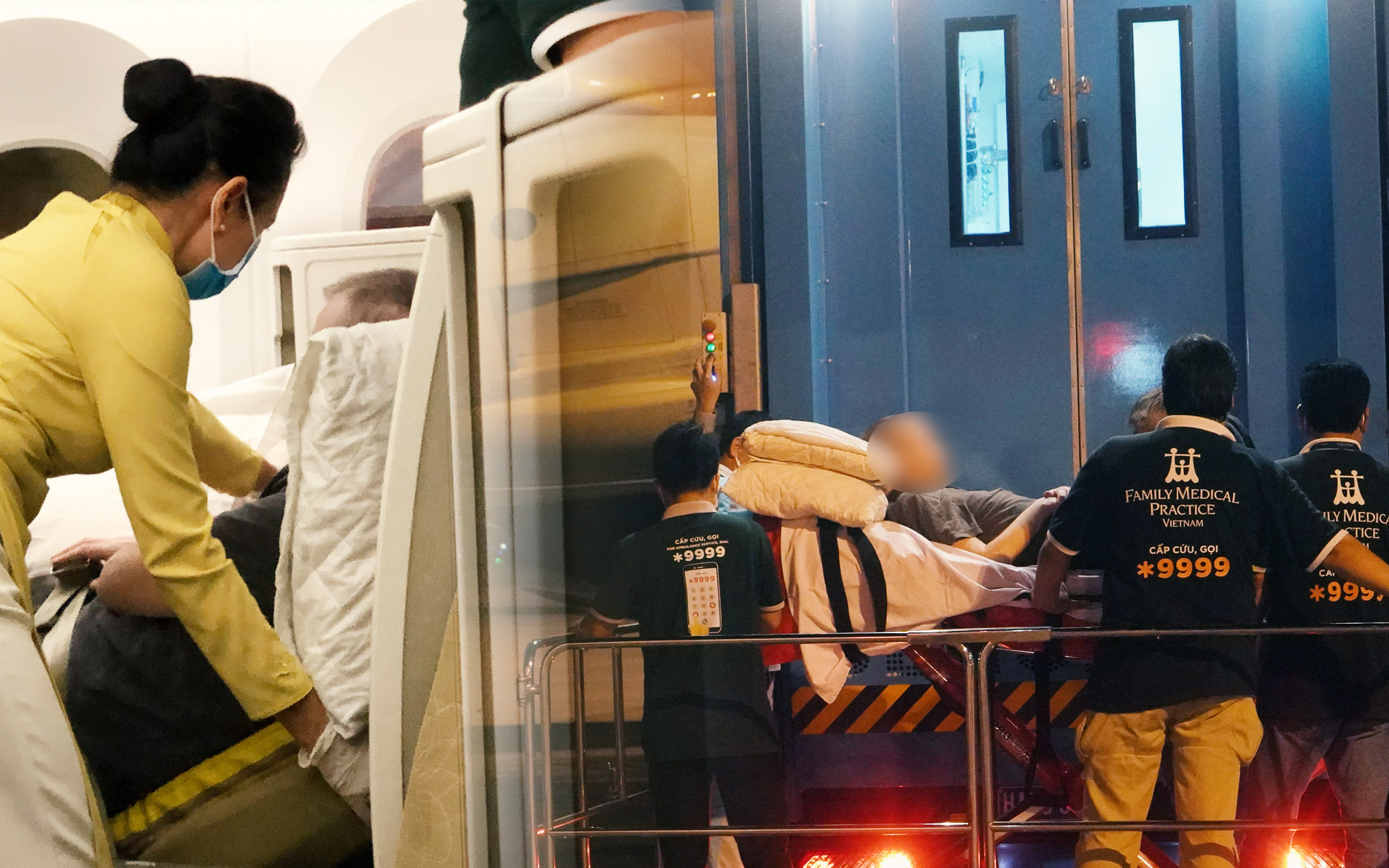 Clip, ảnh: Cận cảnh quá trình di chuyển bệnh nhân 91 trên chuyến bay từ Tân Sơn Nhất đến Nội Bài