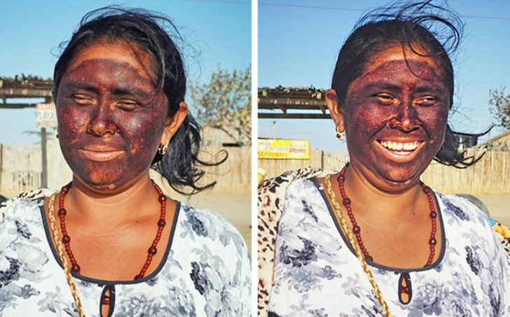 Bộ ảnh đầy ý nghĩa: Nhiếp ảnh gia chụp lại phản ứng của phụ nữ khắp thế giới trước và sau khi được khen xinh đẹp - Ảnh 9.