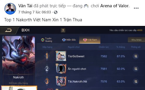 Liên Quân Mobile: Streamer livestream &quot;xin 1 lần thua&quot;, ngay lập tức được cao thủ cho toại nguyện, cộng đồng hả hê!