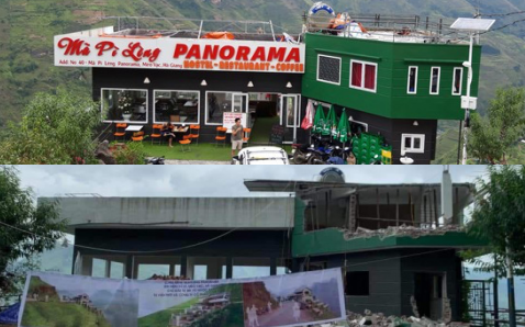 Nóng: Phá dỡ, cải tạo tòa nhà trái phép Mã Pì Lèng Panorama