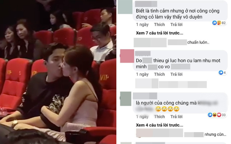 Tranh cãi Trấn Thành - Hari Won hôn nhau ở rạp phim, netizen gay gắt: “Thiếu gì chỗ, đâu phải chỉ có 2 người ở đó?”