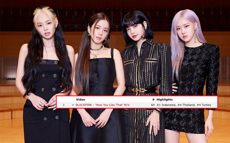 Sau 6 ngày ra MV, BLACKPINK vẫn dẫn đầu lượt xem thế giới trong 24 giờ, trụ vững #1 trending Youtube ở Hàn, Mỹ và nhiều hơn thế