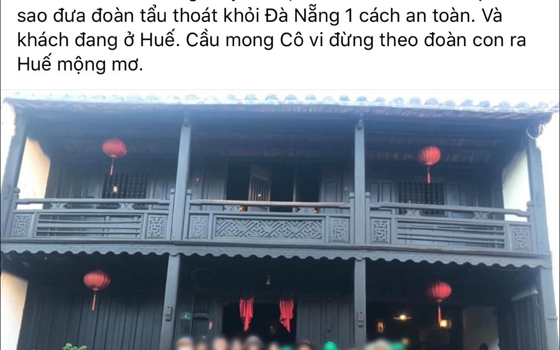 Hướng dẫn viên du lịch nhận loạt chỉ trích sau phát ngôn đưa đoàn khách "tẩu thoát khỏi Đà Nẵng một cách an toàn"