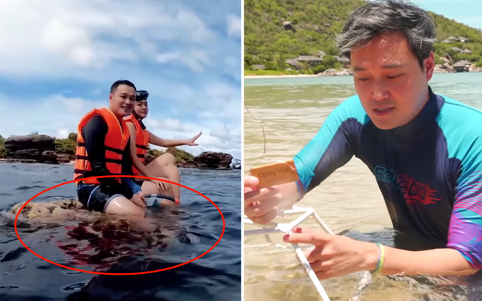 Quang Vinh lên tiếng xin lỗi về sự cố ngồi lên rạn san hô khi quay clip du lịch ở Phú Quốc