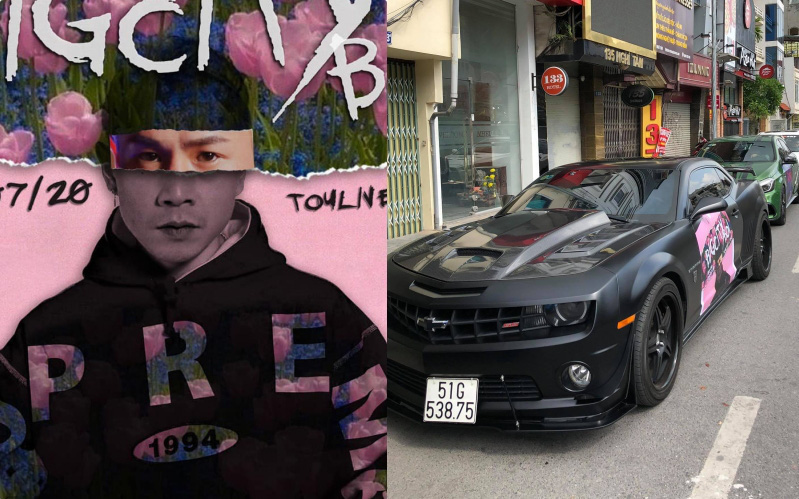 Fan Binz chơi lớn quá: Phủ kín poster lên hàng loạt siêu xe lượn quanh Hà Nội &quot;hâm nóng&quot; trước thềm ra MV
