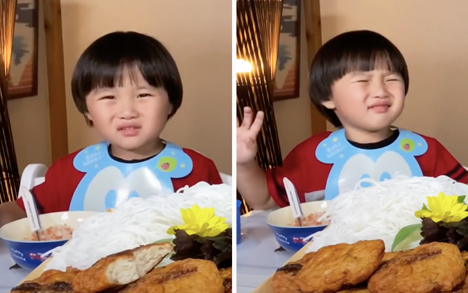 Xuất hiện chưa đầy 2 phút, bé Sa đã “giật” spotlight trong vlog mới của mẹ Quỳnh Trần với loạt biểu cảm “phát hãi” vì… mắm nêm