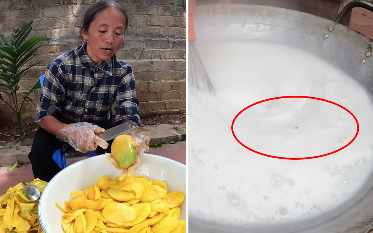 Bà Tân Vlog cử hẳn người để đuổi ruồi nhưng cư dân mạng vẫn đặt nghi vấn về con ruồi &quot;bơi&quot; trong nồi thạch ở clip mới