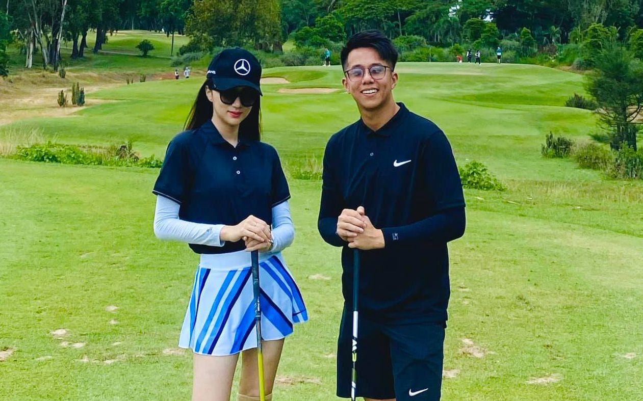 Tình tứ đi đánh golf, cuối cùng Matt Liu cũng chịu cho Hương Giang ra mắt mấy ông bạn rồi đây