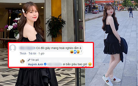 Anti-fan "cà khịa" vì đi mãi 1 đôi giày, bạn gái Quang Hải gắt lại và nói luôn về gia thế: "Ai bảo giàu bao giờ"