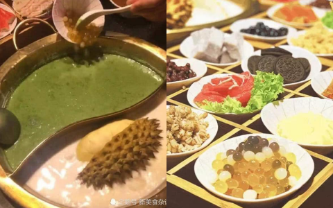 Một nhà hàng lẩu Trung Quốc đãi thực khách bằng món lẩu matcha sầu riêng, cư dân mạng bình luận: Để mị dẫn người yêu cũ đi ăn!