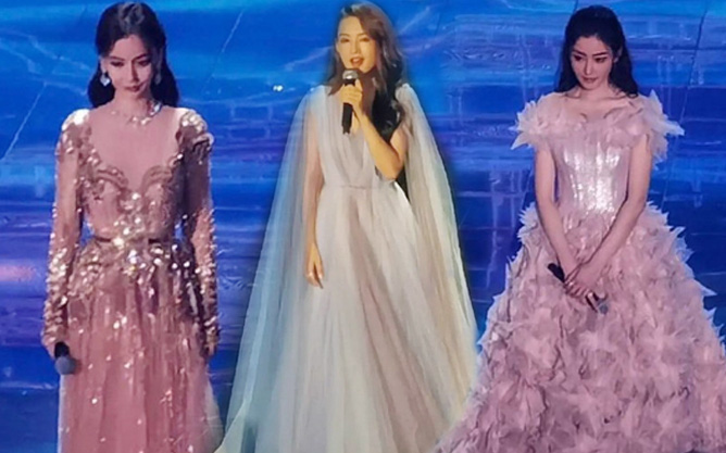 Hiếm lắm 3 mỹ nhân hot nhất nhì Cbiz cùng khung hình: Angela Baby bỗng bị đàn em át luôn, vòng 1 căng đầy biến đâu mất?