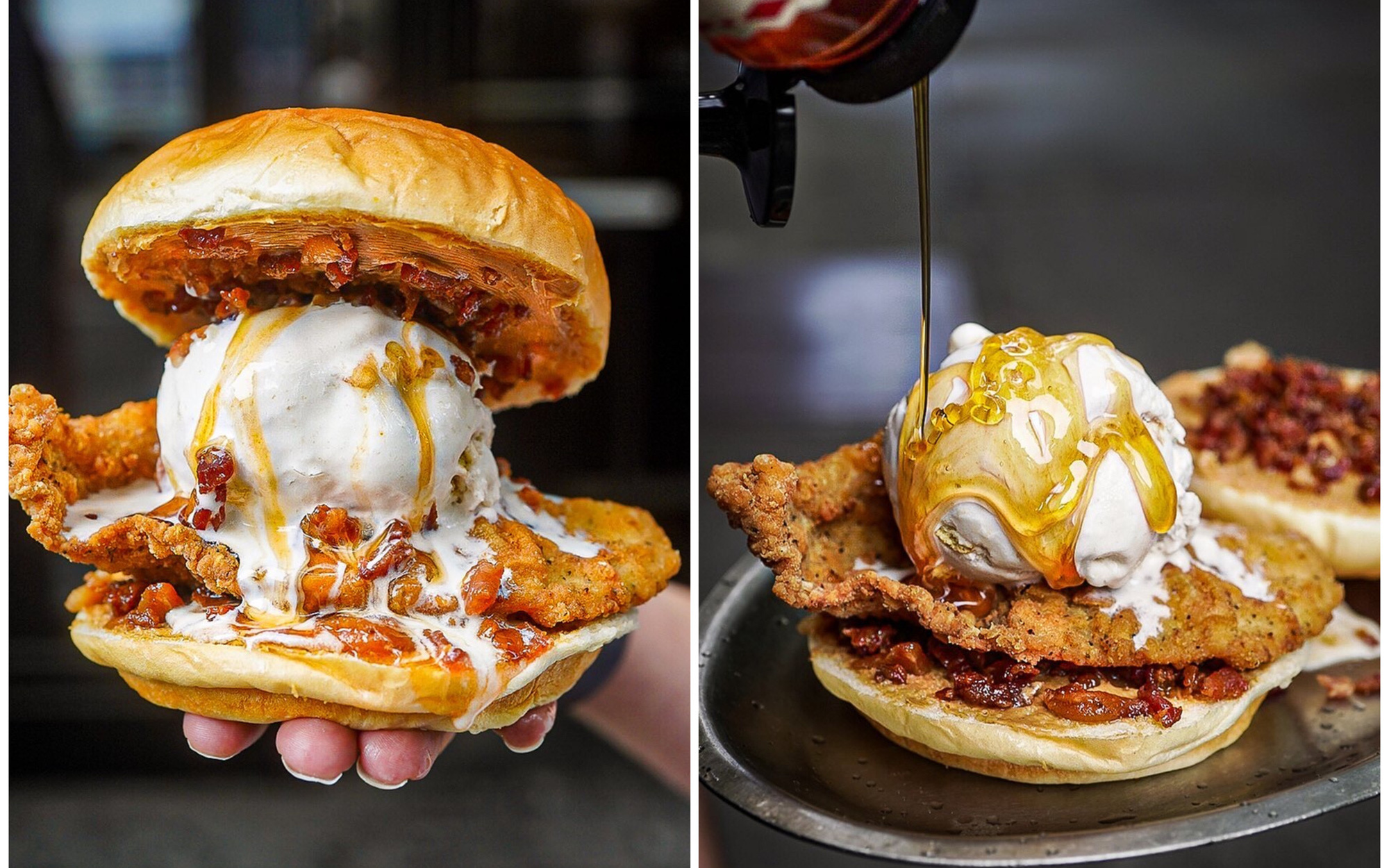 Burger kẹp kem cực lạ: Sự kết hợp mặn ngọt lẫn lộn chẳng giống ai mà cũng chẳng mấy ai dám thử