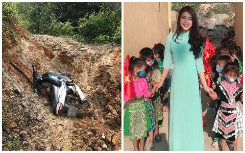 Nhiều lần ngã sõng soài trên dốc núi đầy bùn đất, nữ giáo viên 9X xinh đẹp vẫn quyết tâm &quot;cõng chữ&quot; lên vùng cao, bám bản dạy học