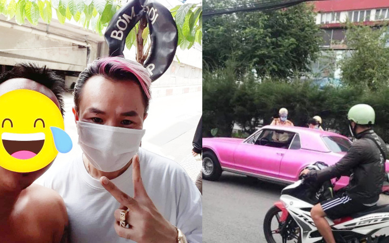 Phía Binz chính thức lên tiếng về loạt ảnh nghi vấn bị CSGT "hỏi thăm" ở Sài Gòn khi lái xe cổ màu hồng