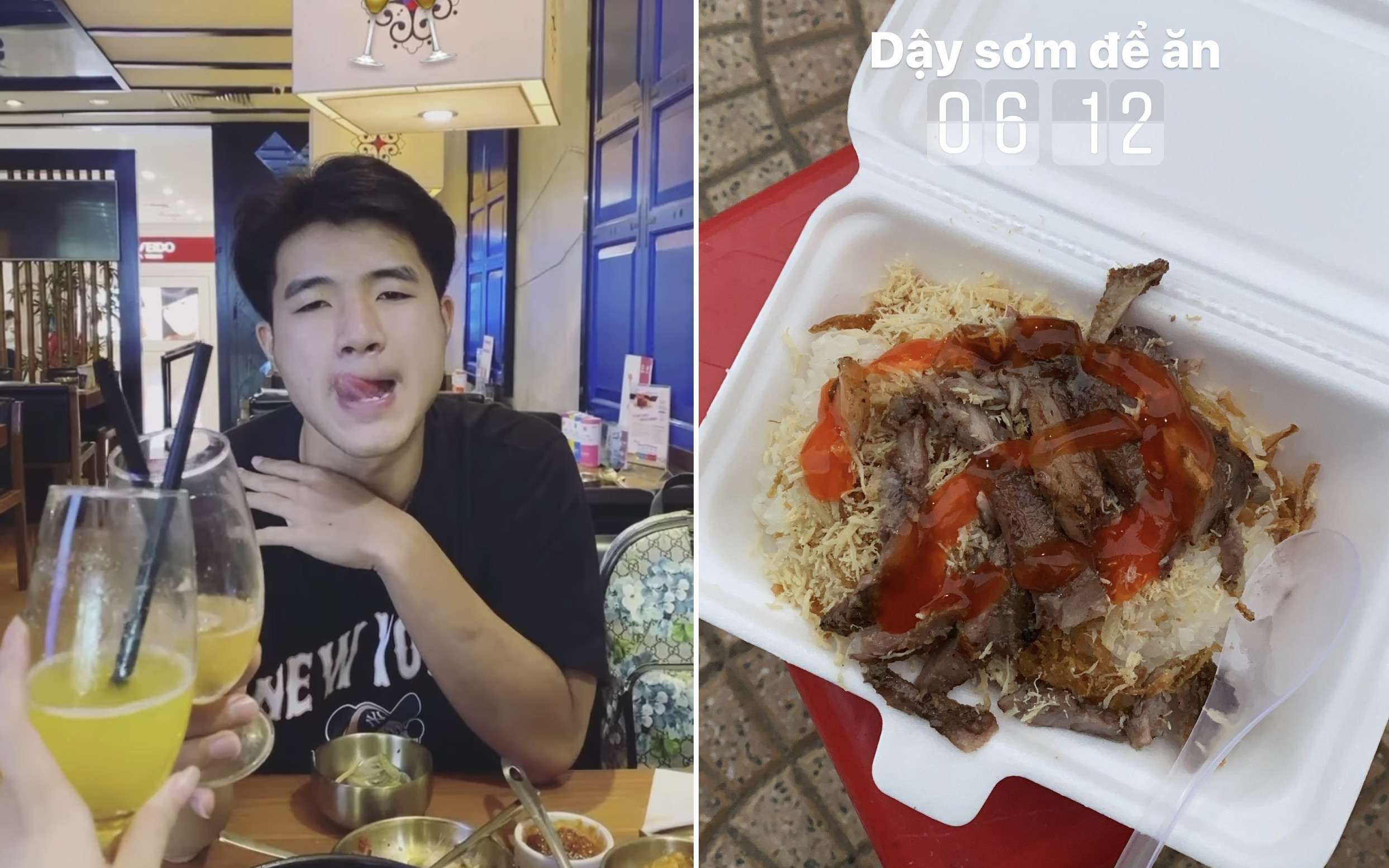Sắp đi ăn cưới Công Phượng mà Hà Đức Chinh vẫn bình tĩnh đánh chén đủ món, biểu cảm &quot;ngon khó tả&quot;