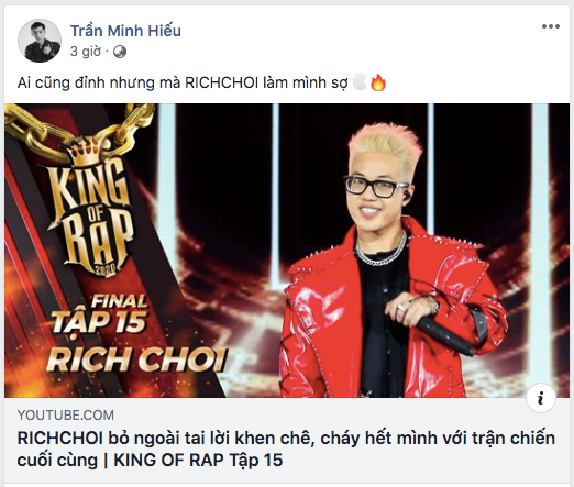 Không phải Quán quân ICD, đây mới là thí sinh khiến HIEUTHUHAI sợ tại King Of Rap - Ảnh 1.