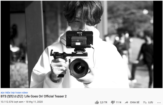 Lượt xem 24h teaser Life Goes On thua xa Dynamite, BTS đang tự làm khó mình trong công cuộc phá vỡ kỷ lục? - Ảnh 3.