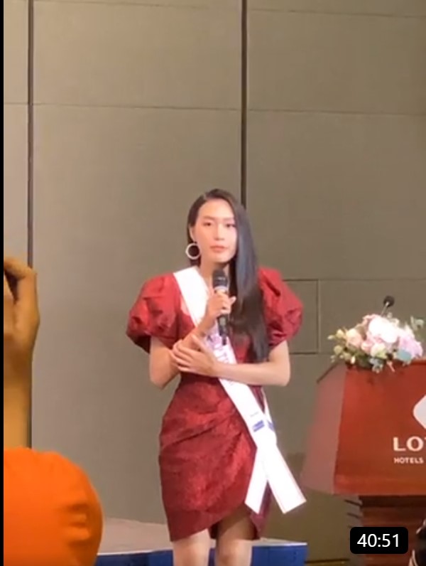 Phản ứng của Doãn Hải My khi được hỏi về tin đồn hẹn hò Đoàn Văn Hậu ở họp báo Hoa hậu Việt Nam 2020 - Ảnh 3.