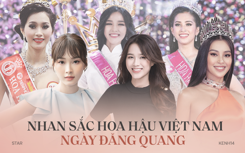 Nhan sắc dàn Hoa hậu Việt Nam lúc đăng quang: Tiểu Vy được báo quốc tế ca ngợi, Mai Phương Thuý nhận &quot;gạch đá&quot;, còn Đỗ Thị Hà?