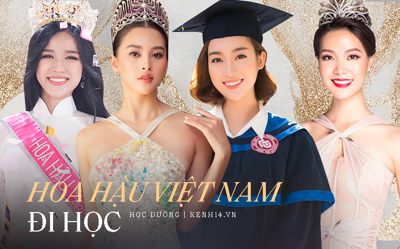 Hoa hậu Việt Nam đi học thế nào khi đương nhiệm: Người nhận bằng cử nhân xuất sắc, người phải học lại cấp 3, bí ẩn nhất là nàng Hậu này