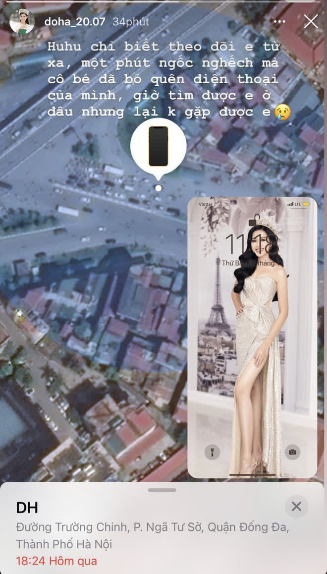 Hoa hậu Đỗ Thị Hà hốt hoảng báo tin mất điện thoại: Giờ tìm được em ở đâu nhưng lại không gặp được nữa - Ảnh 2.
