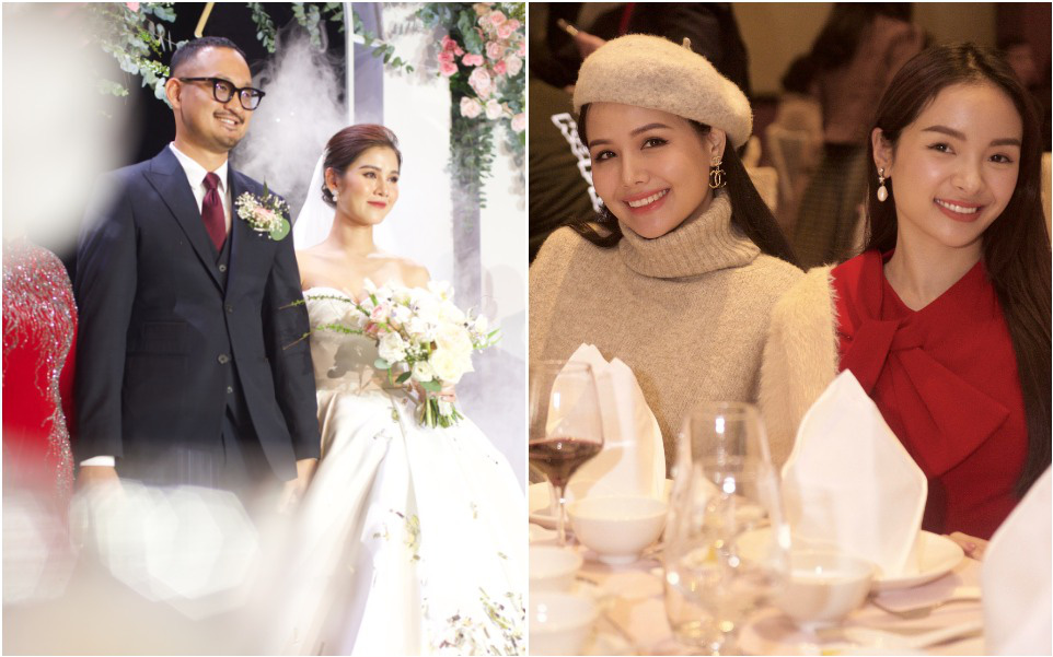 Đám cưới MC Thu Hoài: Cô dâu tươi rói đi từng bàn, hội bạn thân tuy tới trễ nhưng được &quot;tha thứ&quot; vì quá xinh